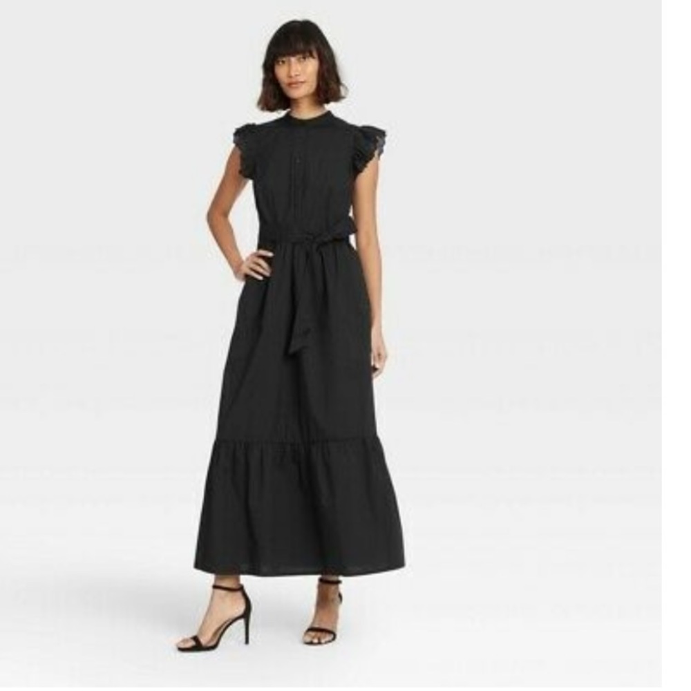 Who What Wear poplin shirt maxi dress